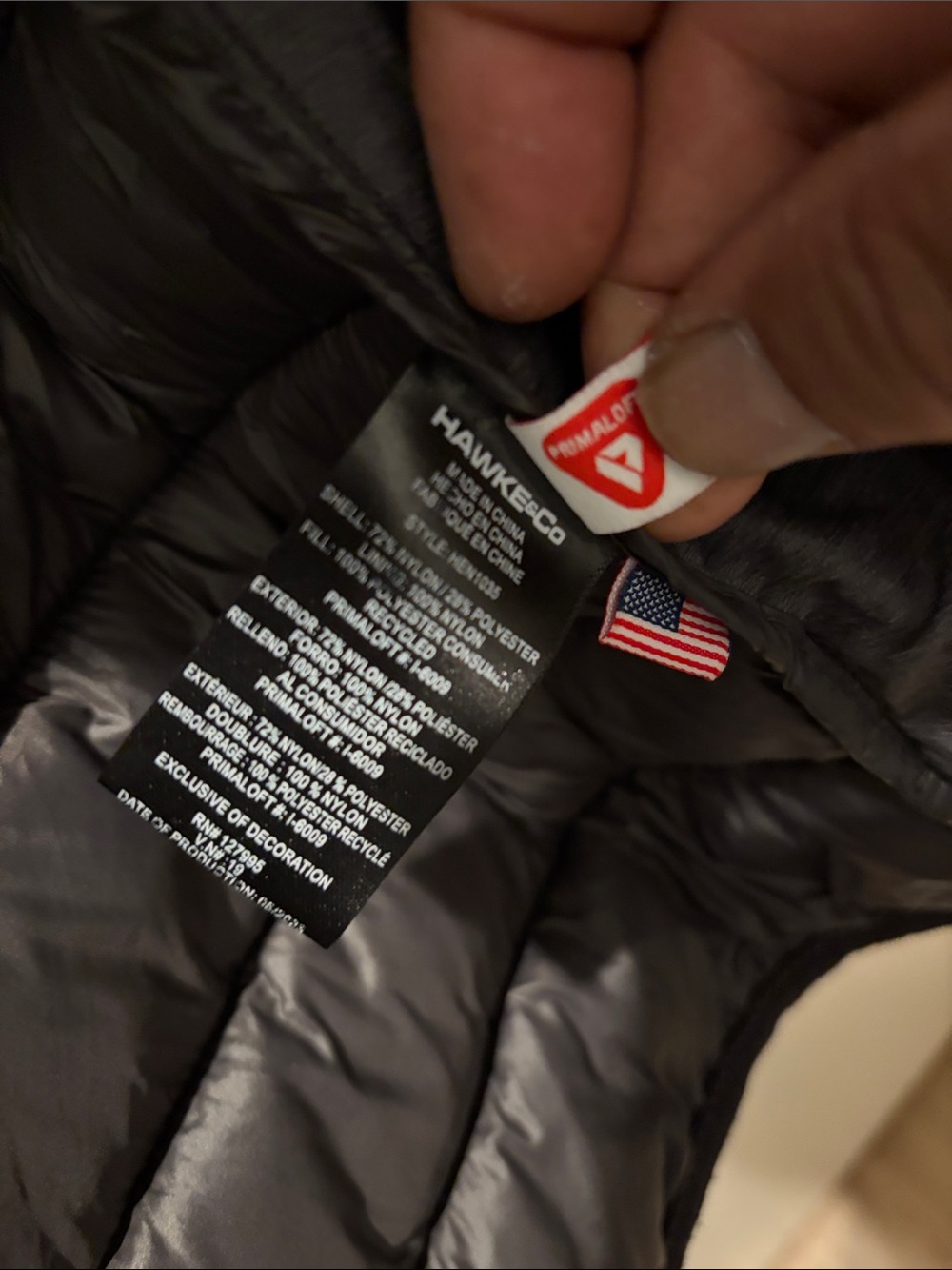 Mens puffer jacket